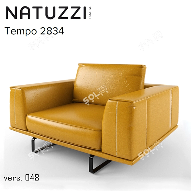 Natuzzi Tempo 2834: Timeless Elegance, Unmatched Comfort 3D model image 1