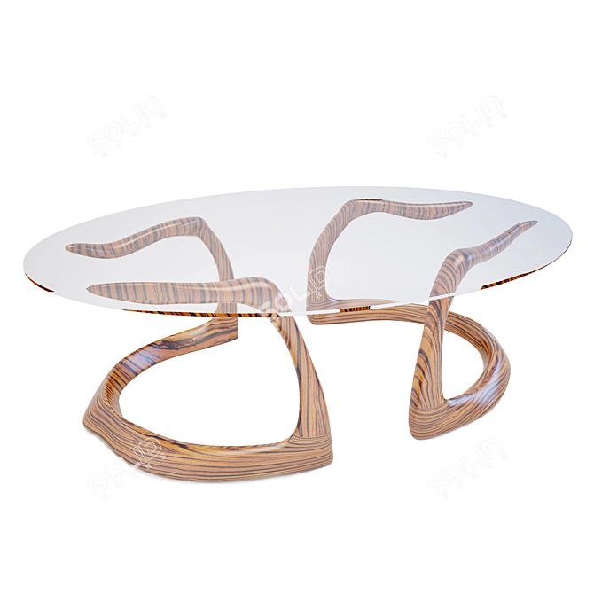 Modern Minimalist Coffee Table 3D model image 1