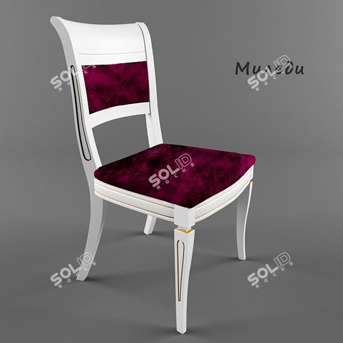 Elegant Lady Chair 3D model image 1