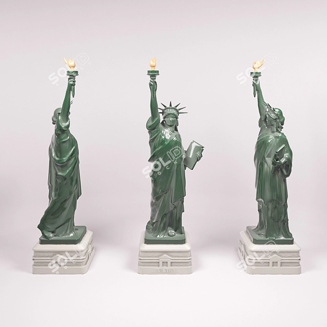 Liberty's Miniature Statue: Vray & Corona 3D model image 1