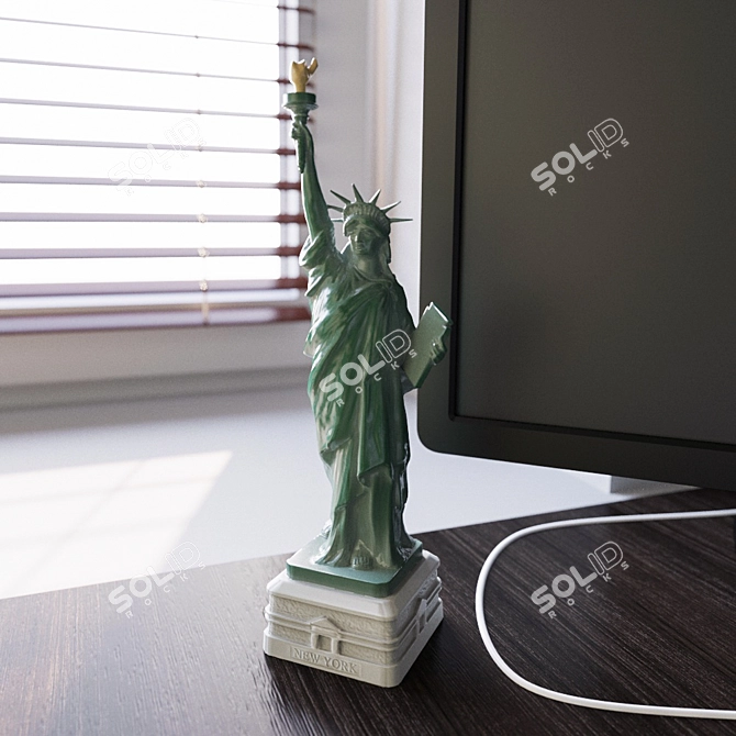 Liberty's Miniature Statue: Vray & Corona 3D model image 2