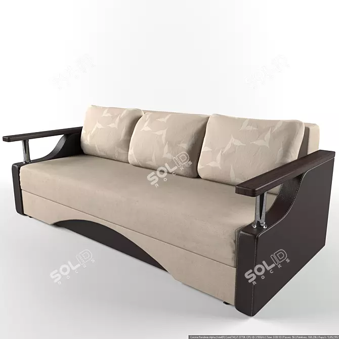 Catherine: Transformable Sofa of Ukraine 3D model image 1