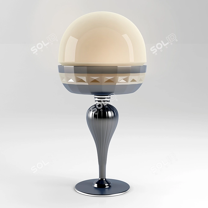 Crystal Fruit Lamp: Unique Design & Elegant Height 3D model image 1