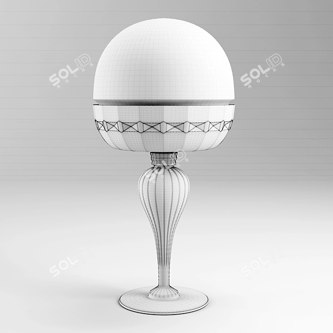 Crystal Fruit Lamp: Unique Design & Elegant Height 3D model image 2