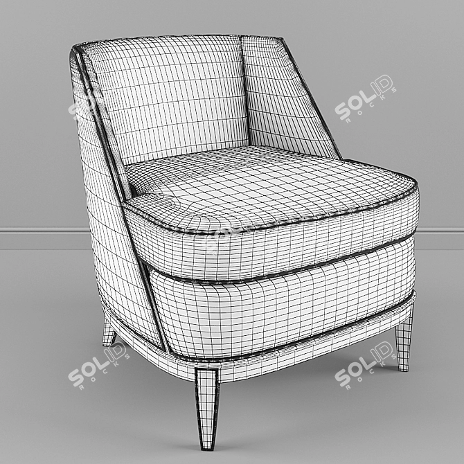 Title: Bolier Lounge Chair: Elegant Comfort 3D model image 2