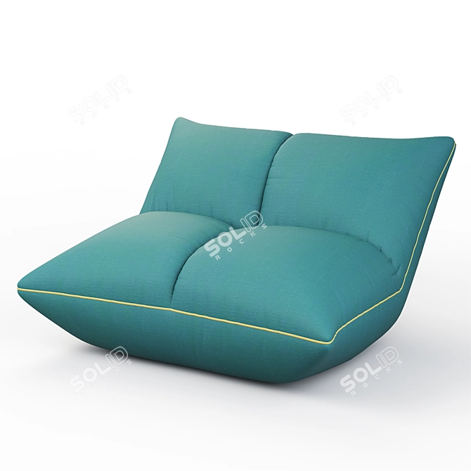 Italian Luxury: Giovannetti Papillon Armchair 3D model image 1