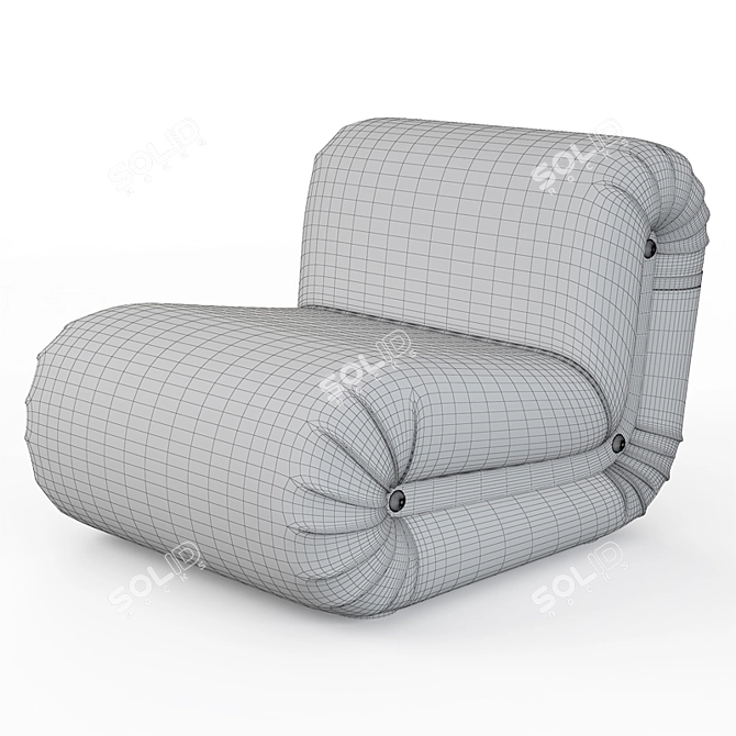 Modern Lounge Chair 3D model image 2