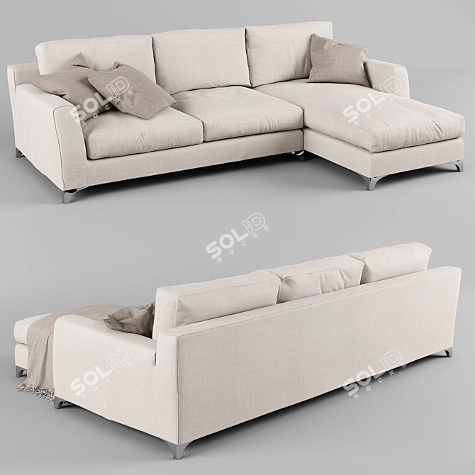 Sophisticated MR FLOYD Sofa 2 3D model image 2