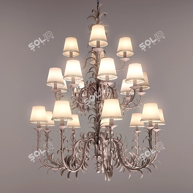 Elegant Firenze Zonca Pendant Light 3D model image 1