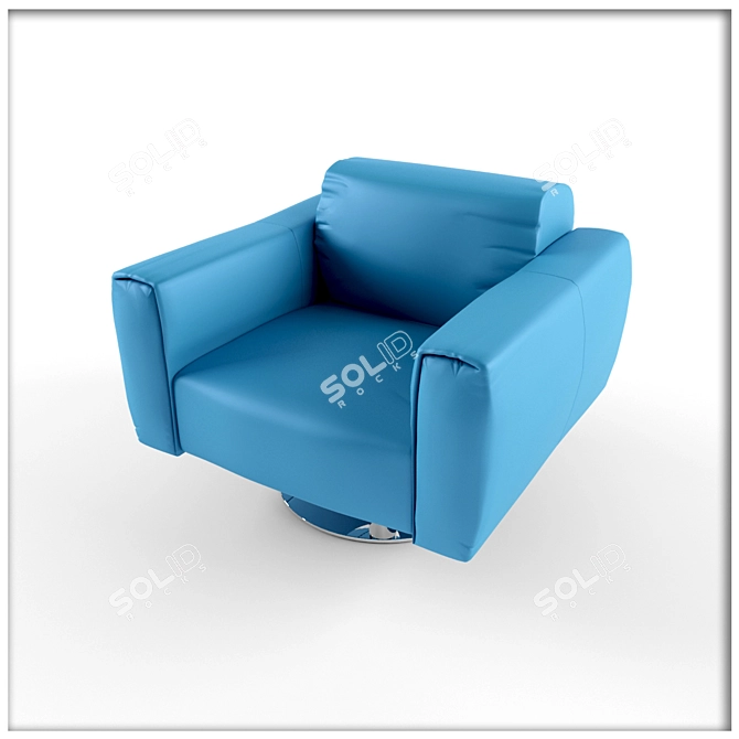 Nicoline HAPPY Swivel Armchair 3D model image 2