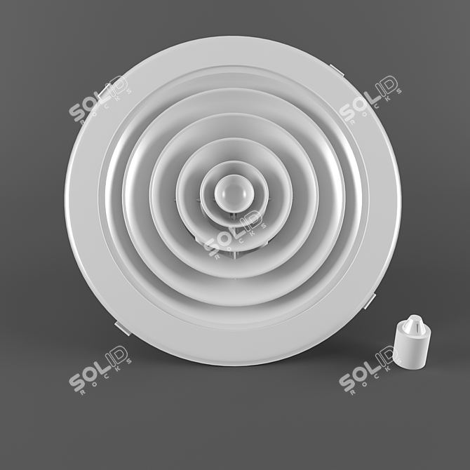 ABC Plastic Diffuser | Airflow Regulator 3D model image 1