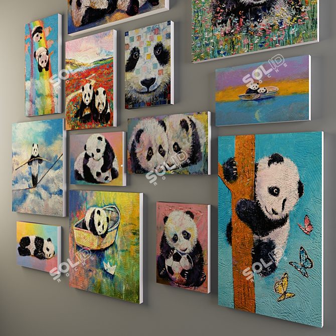 "Panda Wonders" by Michael Creese 3D model image 2