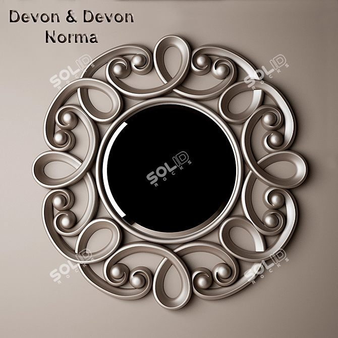 Elegant Norma Mirror by Devon&Devon 3D model image 1