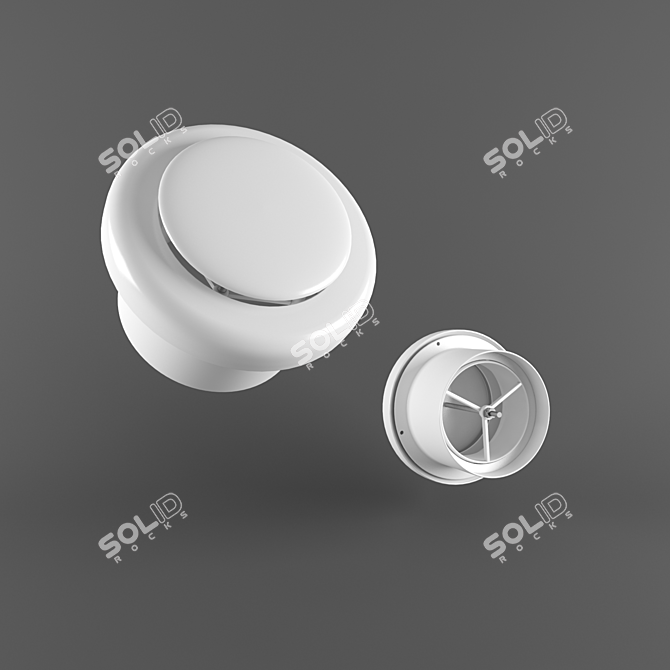 Versatile Plastic Air Diffuser 3D model image 1