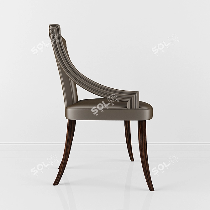 Eanda Dining Chair: Modern Elegance for Your Dining Space 3D model image 3