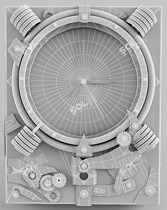 Steampunk DIARMENT: Vintage Service-Style 3D model image 2