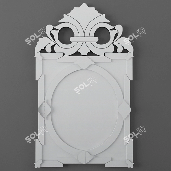 Reflect Kare: Sleek and Stylish Mirror for Every Space 3D model image 1