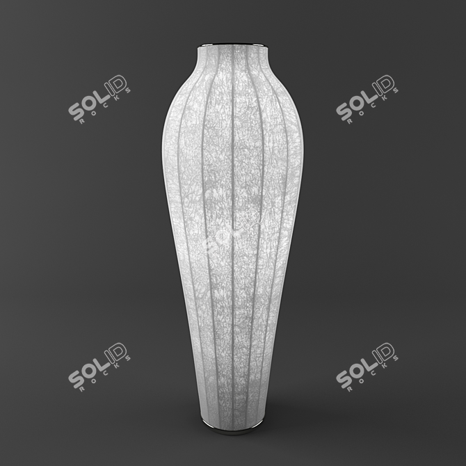 Cocoon Steel Floor Lamp 3D model image 1