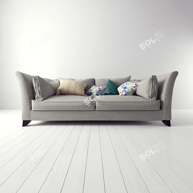 "Homebase Family Sofa 3D model image 1