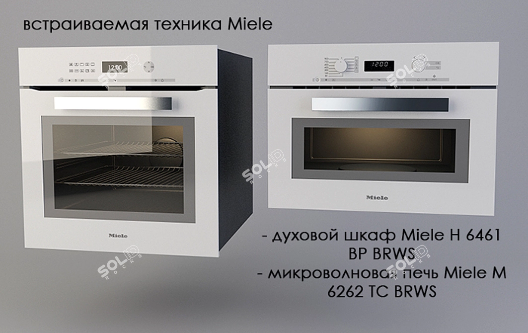 Miele Built-in Microwave & Oven 3D model image 1