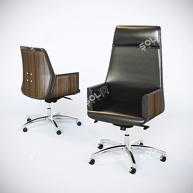 Executive and Visitor Chairs: Zeus 3D model image 1