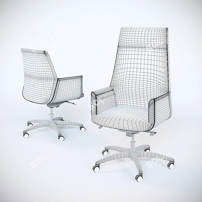 Executive and Visitor Chairs: Zeus 3D model image 2