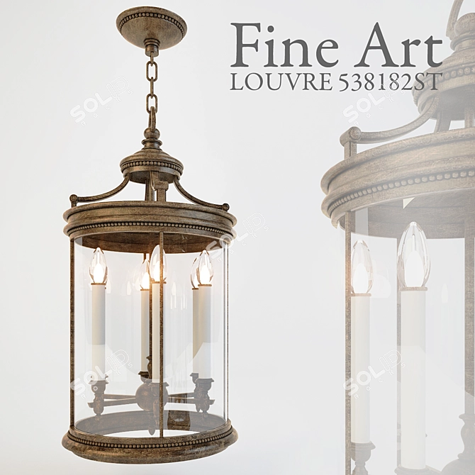 Elegant Artistry in LOUVRE 3D model image 1