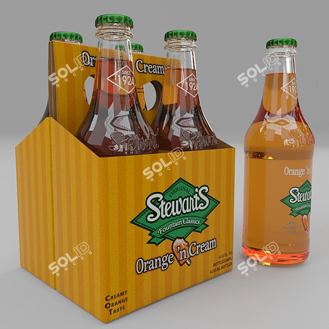 Fizzing Orange Delight 3D model image 2