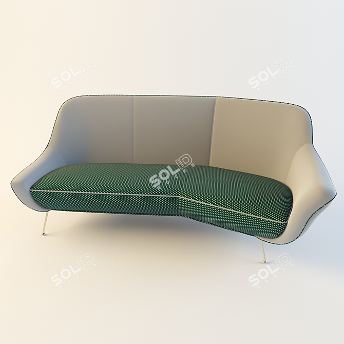 Title: Baxter Mio Deluxe Sofa 3D model image 1