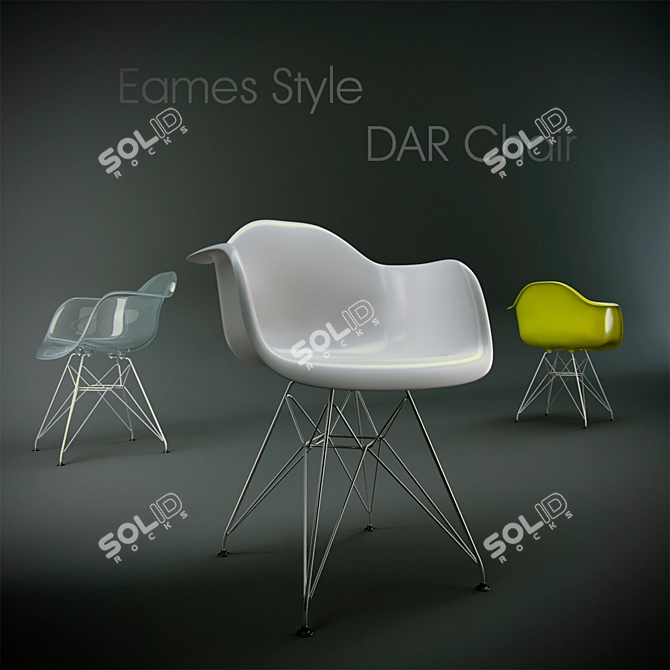 Title: Eames DAR Chair: Timeless Design 3D model image 1