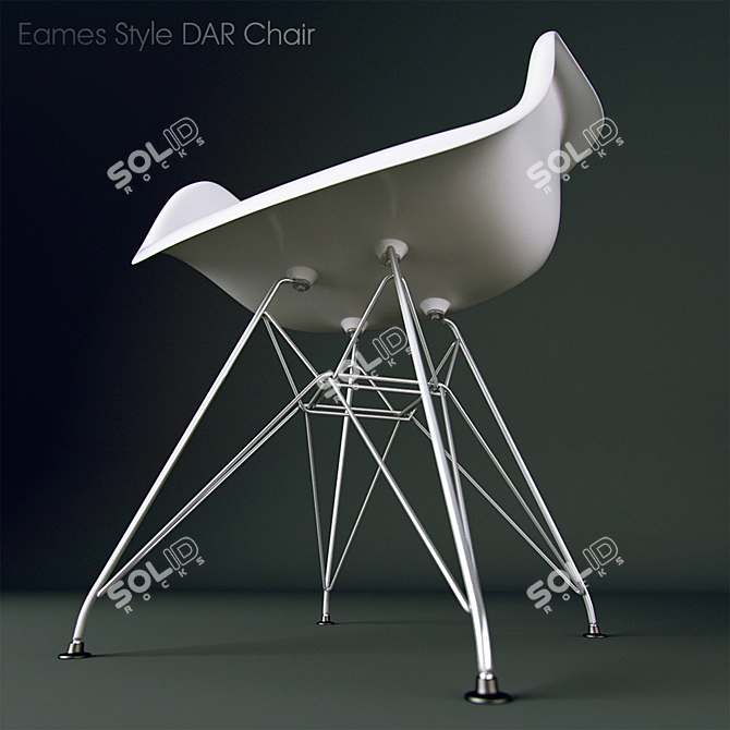 Title: Eames DAR Chair: Timeless Design 3D model image 2