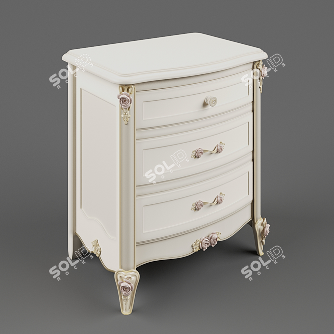 Elegant Nightstand Farances 3D model image 2