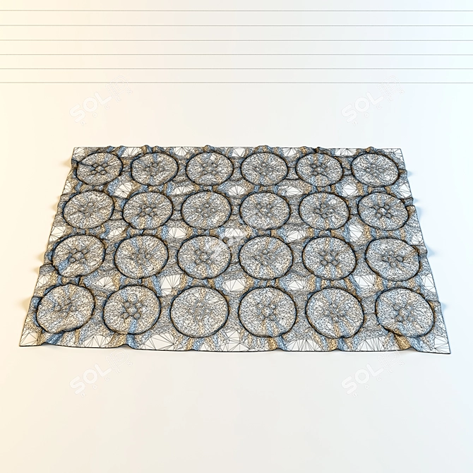 TOSTRUP Short Pile Colorful Carpet 3D model image 2