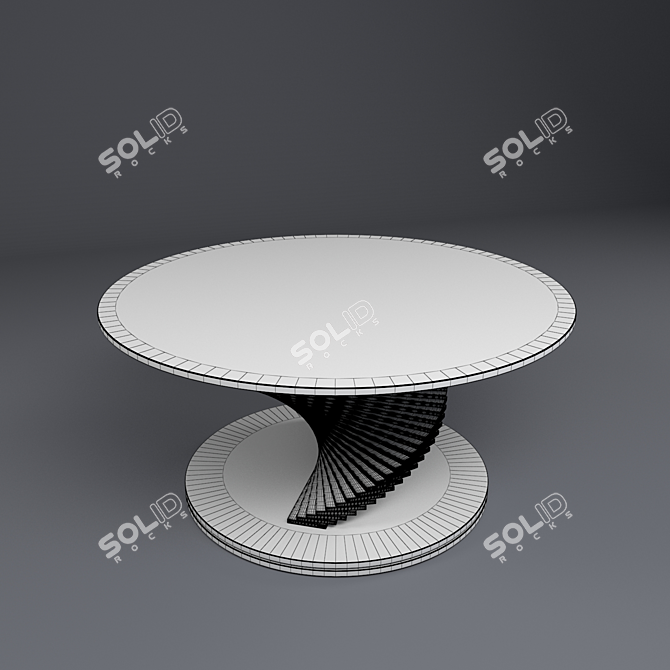 Modern Glass Coffee Table - Nella Vitrina 3D model image 2