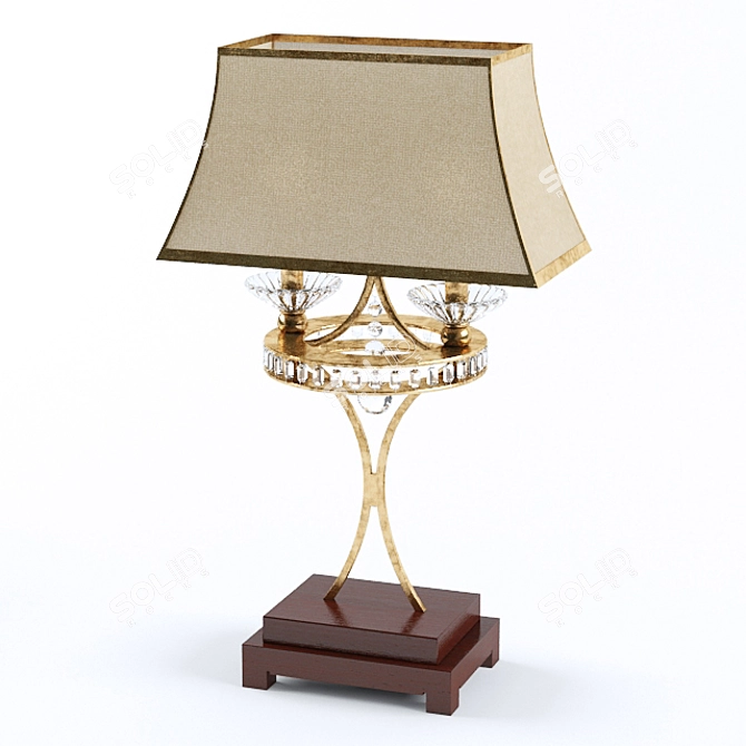 Vintage Table Lamp: A Classic Touch 3D model image 1