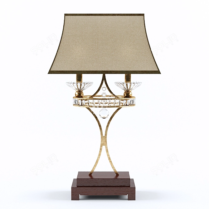 Vintage Table Lamp: A Classic Touch 3D model image 2