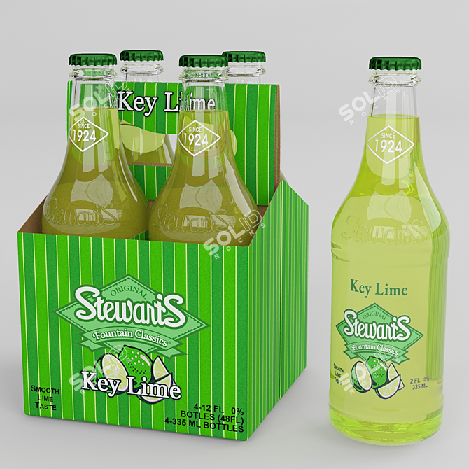 Lively Zesty Lime Seltzer 3D model image 1