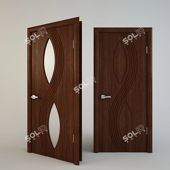 Wave Design Door Collection: Dyuna3 & Dyuna3 Up 3D model image 3