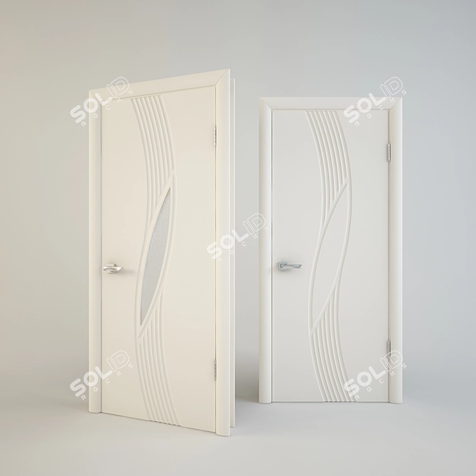 Title: Dyuny4 and Dyuny4 Up Doors Set 3D model image 2