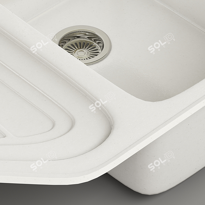 Stylish Corner Sink: Alveus Abluo 3D model image 2