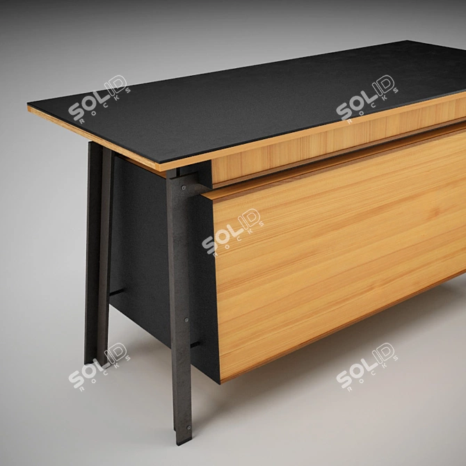 Elegant Storage Solution: Study Sideboard 3D model image 2