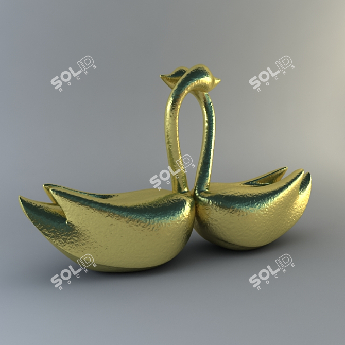 Elegant Decorative Antique Accent 3D model image 1