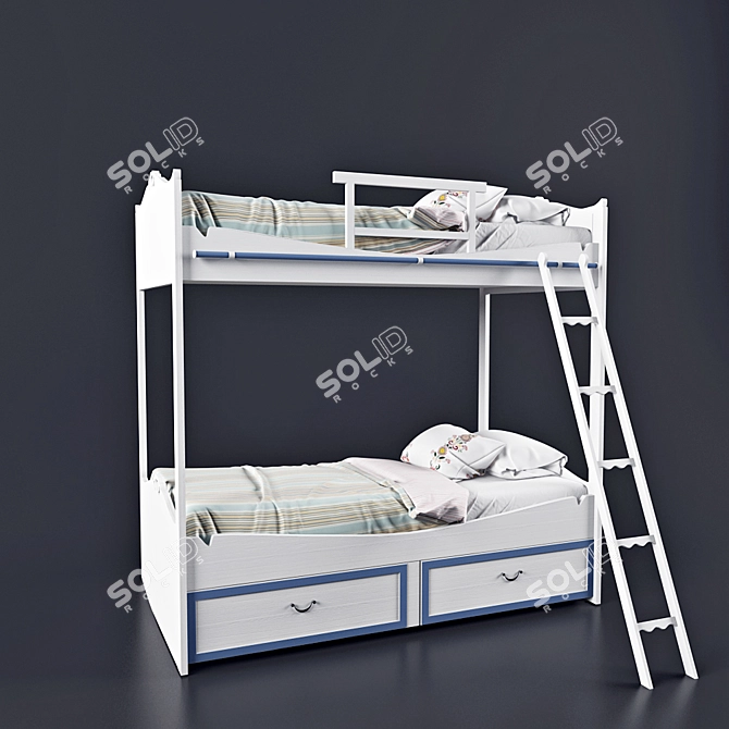 GRANDUCATO ORC55 Bunk Bed 3D model image 1