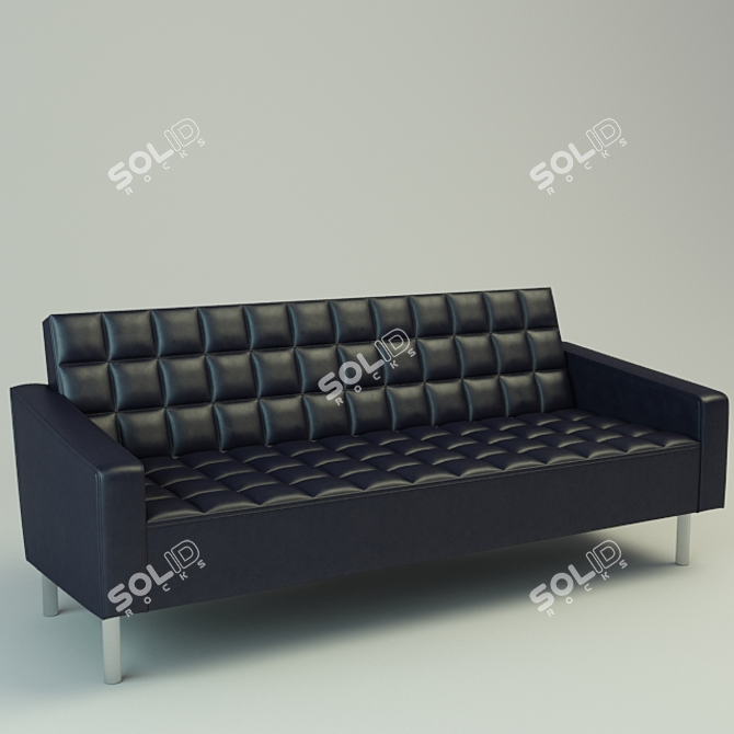 Elegant Office Sofa 3D model image 1