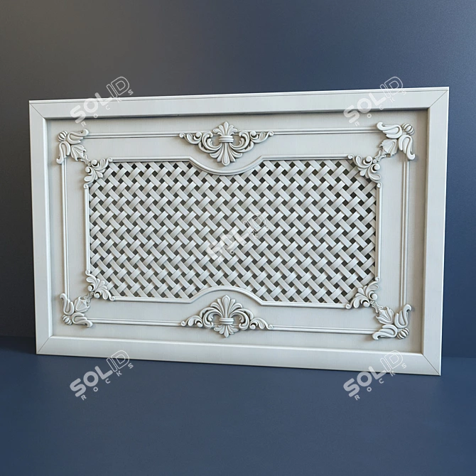 Turbosmooth-Ready Grille 2727 3D model image 1