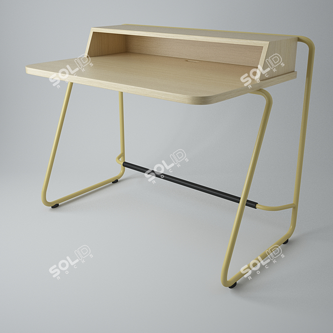 Elegant Thonet Table: Range S1200 3D model image 1