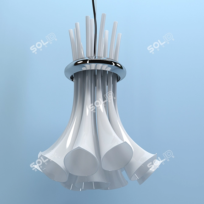 Luxury Calla Chandelier 3D model image 1