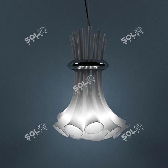 Luxury Calla Chandelier 3D model image 2