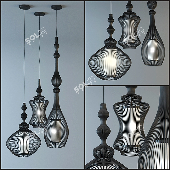 Brighten Your Space with Tel Aviv Lamps! 3D model image 1