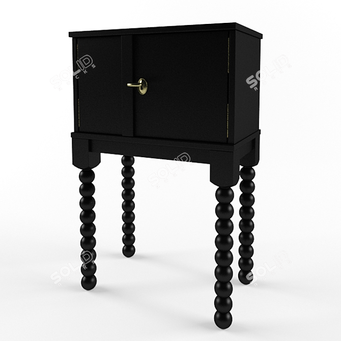 RYUSSBI 2014 Nightstand - Compact and Stylish 3D model image 1